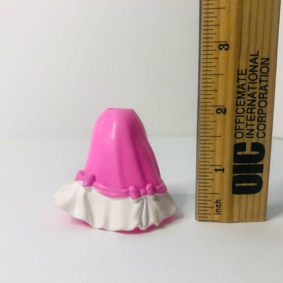 polly pocket mattel 2/2.5" rubber dress, skirt cinderella princess accessory - Picture 3 of 4